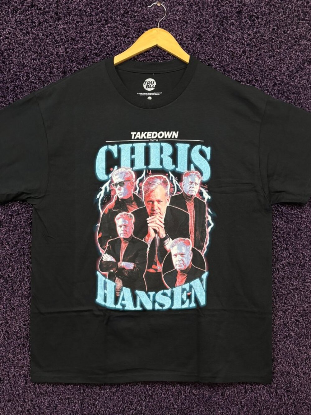 Takedown with Chris Hansen TV Host Poster Collage T-Shirt XL